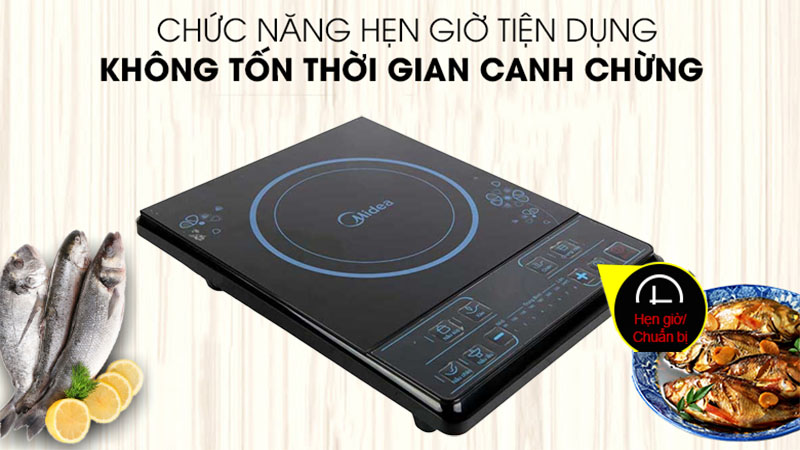 Bếp điện từ đơn Midea MI-B1920DG - Hàng chính hãng