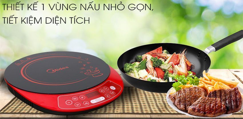 Bếp điện từ đơn Midea MI-B2118DH - Hàng chính hãng