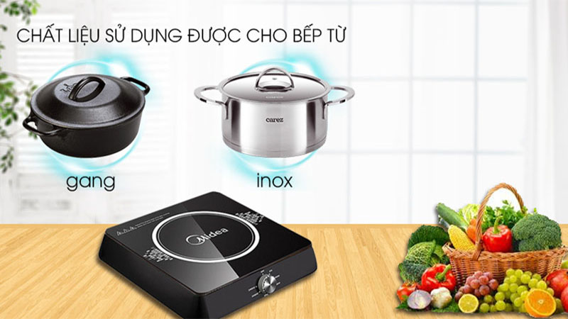 Bếp điện từ đơn Midea MI-K1917EF - Hàng chính hãng