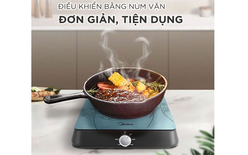 Bếp từ đơn Midea MI-K1923EF(B) - Hàng chính hãng