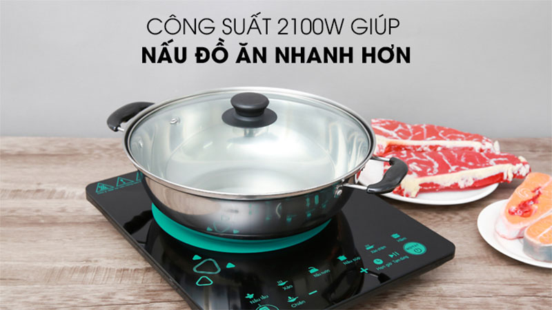 Bếp điện từ đơn Midea MI-T2120DD - Hàng chính hãng