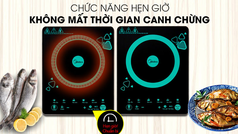 Bếp điện từ đơn Midea MI-T2120DD - Hàng chính hãng