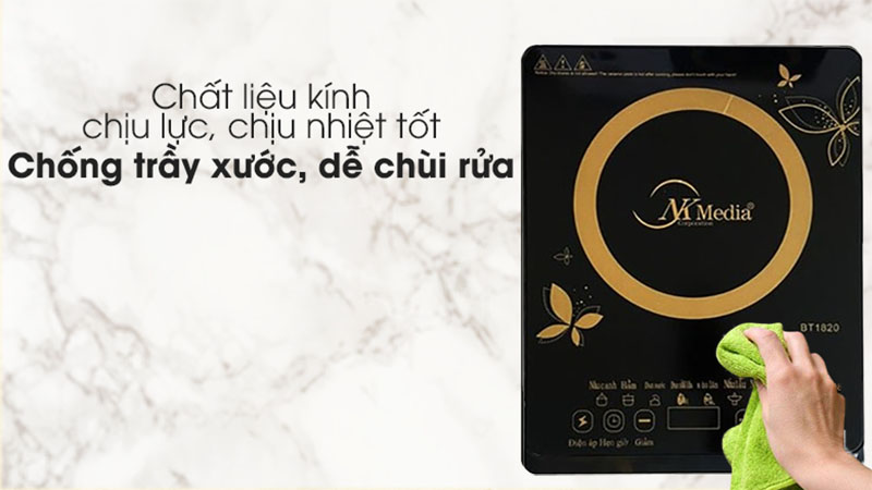 Mặt kính của Bếp điện từ đơn NK Media BT-1820