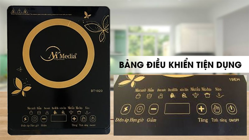 Bảng điều khiển của Bếp điện từ đơn NK Media BT-1820
