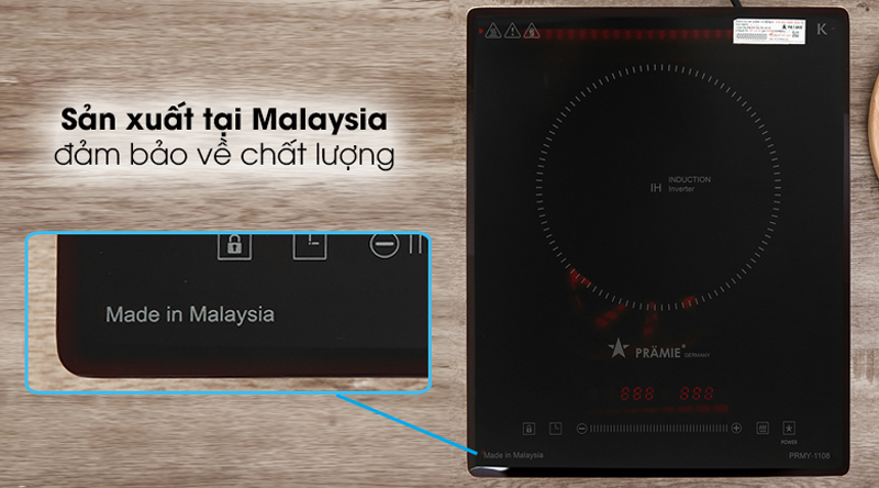Bếp điện từ đơn Pramie PRMY-1108 - Hàng chính hãng