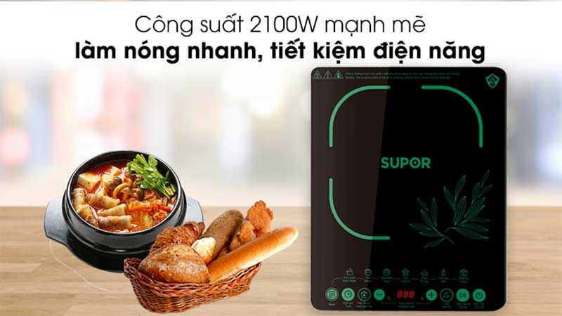 Công suất của Bếp điện từ đơn Supor SDHCB11TVN-GR-210