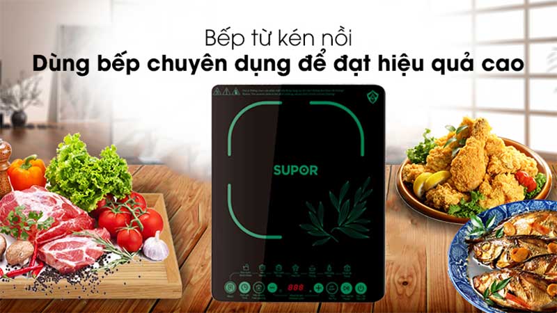 Tính năng kén nồi của Bếp điện từ đơn Supor SDHCB11TVN-GR-210