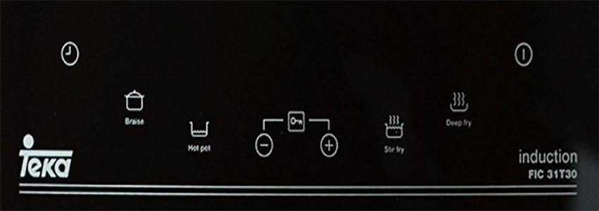 Bảng điều khiển của bếp điện từ đơn Teka FIC-31T30