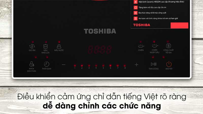 Bếp điện từ đơn Toshiba IC-20S1PV - Hàng chính hãng