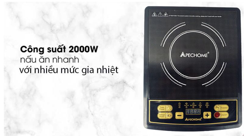 Bếp điện từ đơn Apechome APH-BT85S - Hàng chính hãng