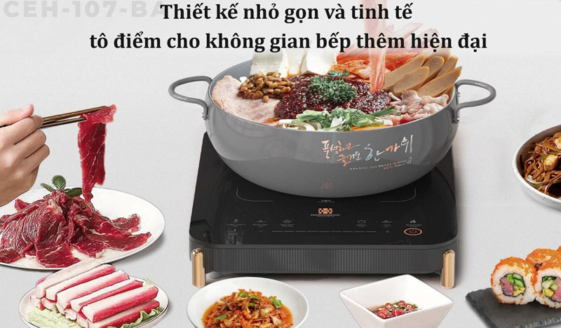 Bếp điện từ đơn Hawonkoo CEH-107-BA - Hàng chính hãng