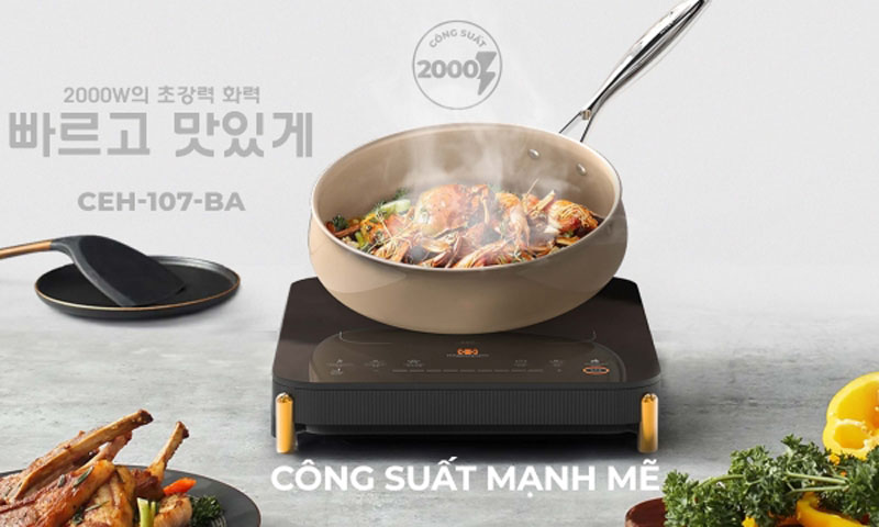 Bếp điện từ đơn Hawonkoo CEH-107-BA - Hàng chính hãng