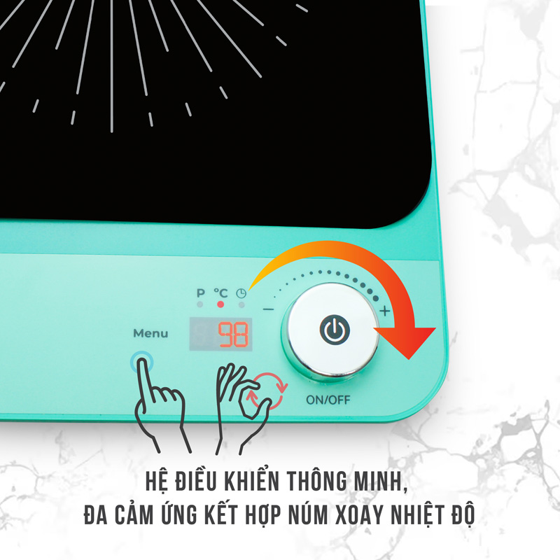 Bếp điện từ đơn Kalpen IK2 - Hàng chính hãng