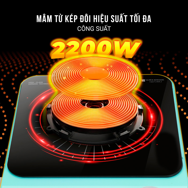 Bếp điện từ đơn Kalpen IK2 - Hàng chính hãng