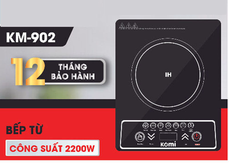 Bếp điện từ đơn Komi KM-902 - Hàng chính hãng