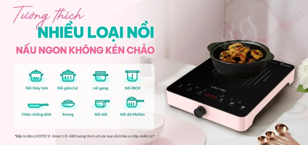 Bếp điện từ đơn Livotec LIS-560C/P/B - Hàng chính hãng