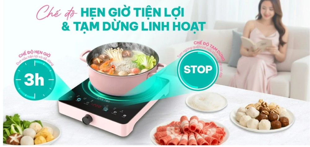 Bếp điện từ đơn Livotec LIS-560C/P/B - Hàng chính hãng