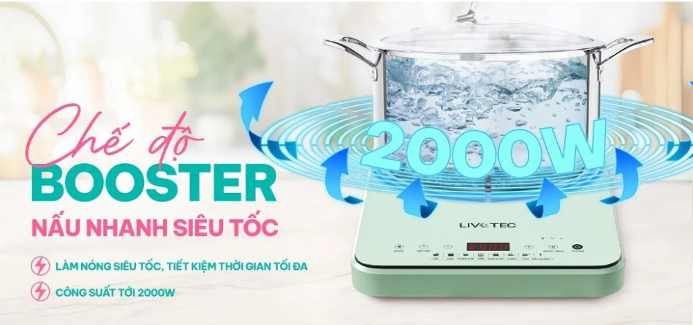 Bếp điện từ đơn Livotec LIS-560P-C-G - Hàng chính hãng