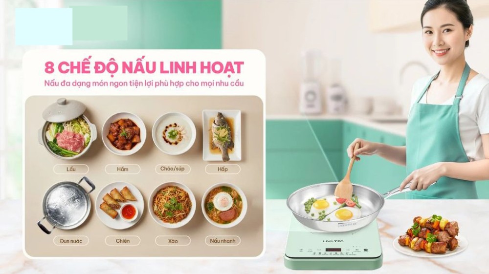 Bếp điện từ đơn Livotec LIS-560P-C-G - Hàng chính hãng