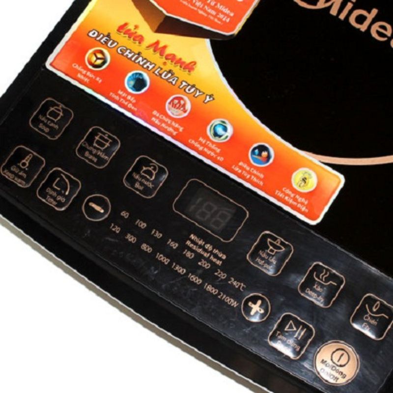 Bếp điện từ đơn Midea MI-B2023DA - Hàng chính hãng
