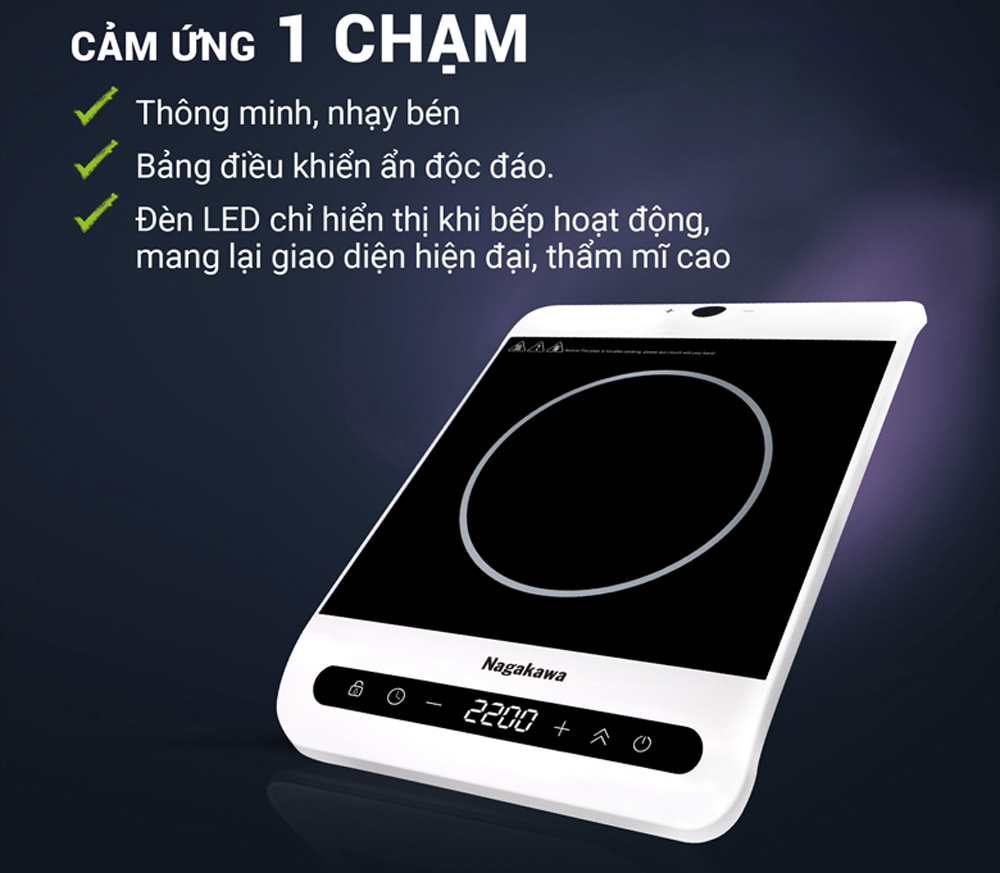 Bếp điện từ đơn Nagakawa NAG0712 - Hàng chính hãng