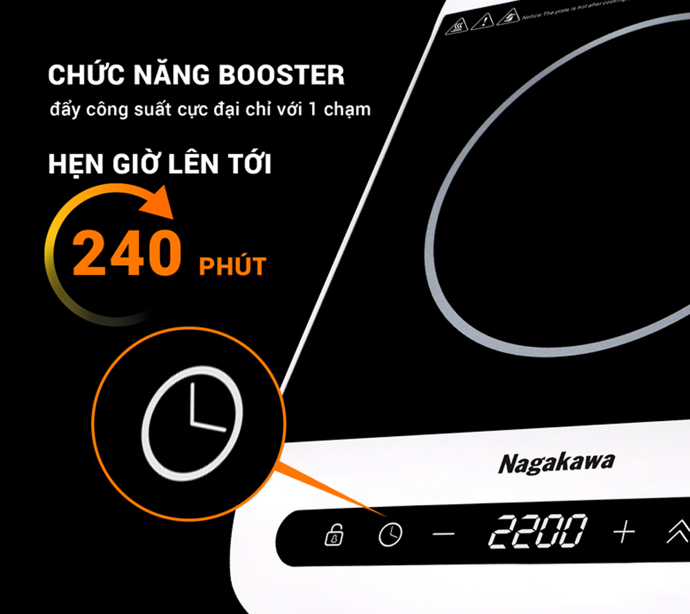 Bếp điện từ đơn Nagakawa NAG0712 - Hàng chính hãng