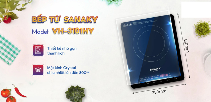 Bếp điện từ đơn Sanaky VH-3101HY - Hàng chính hãng
