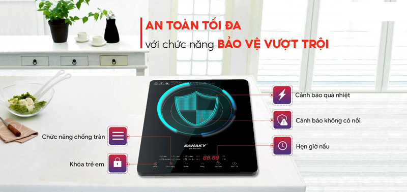 Bếp điện từ đơn Sanaky VH-3101HY - Hàng chính hãng