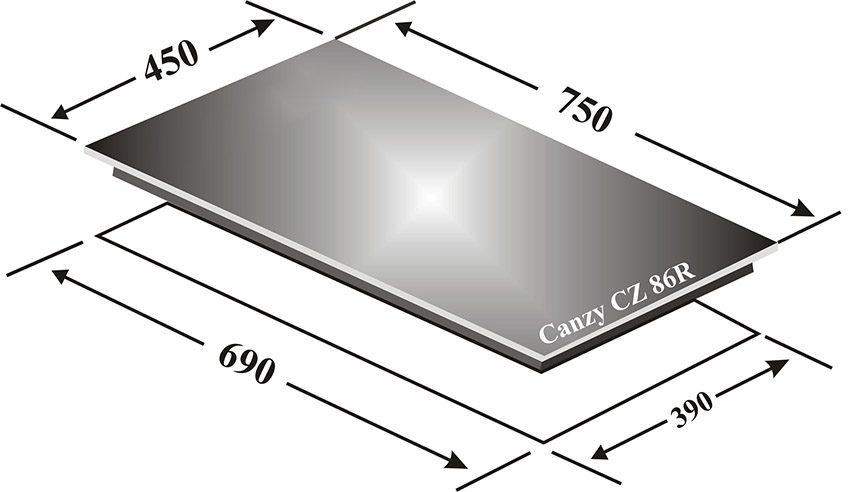 Bếp điện từ hồng ngoại Canzy CZ 86R - Hàng chính hãng