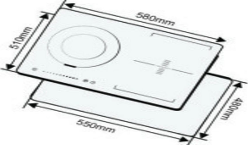 Kích thước của Bếp điện từ kết hợp hồng ngoại Capri CR-836KT