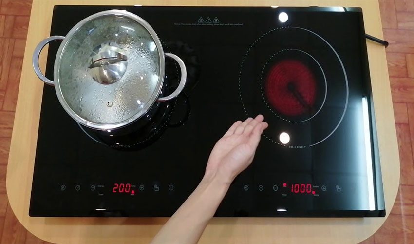 Ứng dụng của Bếp đôi hồng ngoại điện từ âm Grasso GS-702EH