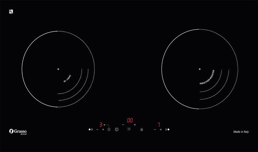 Mặt bếp điện từ kết hợp hồng ngoại Grasso GS-72IT - Hàng chính hãng