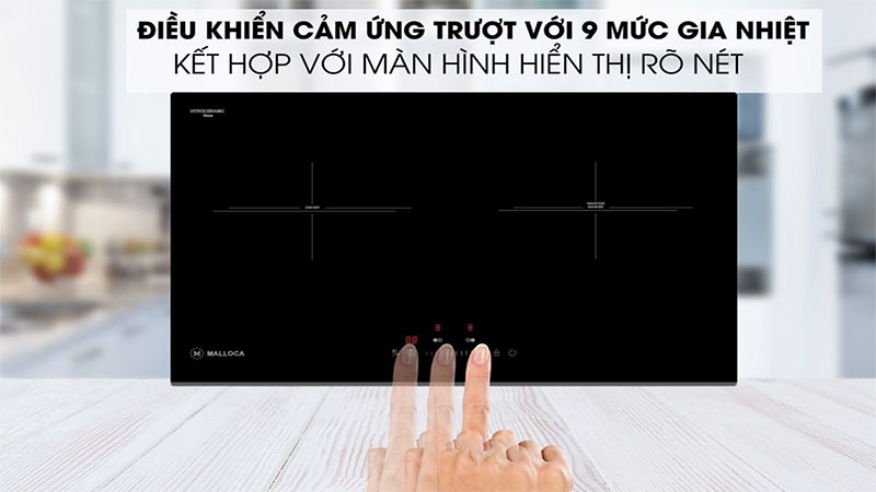 Bảng điều khiển của Bếp từ kết hợp hồng ngoại Malloca MH-732 IRN