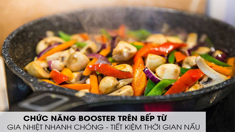 Tính năng Booster của Bếp từ kết hợp hồng ngoại Malloca MH-732 IRN