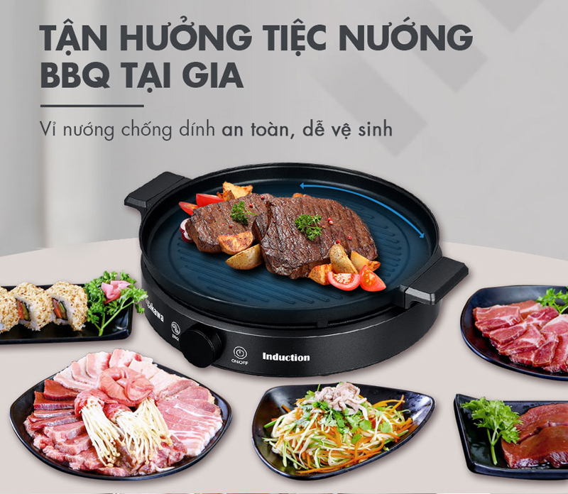 Bếp điện từ đa năng Nagakawa NAG0716 - Hàng chính hãng