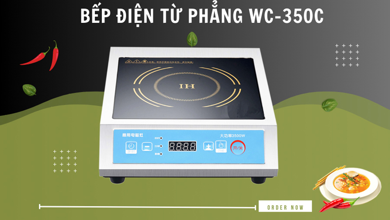 Bếp điện từ phẳng SQNC WC-350C - Hàng chính hãng