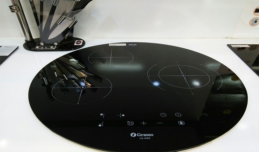 Bếp điện từ tròn 3 vùng nấu Grasso GS-306R - Hàng chính hãng
