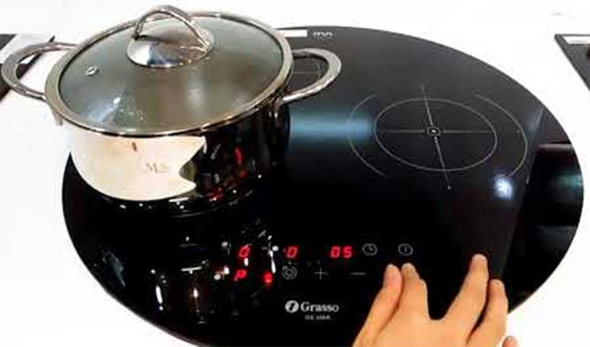 Bếp điện từ tròn 3 vùng nấu Grasso GS-306R - Hàng chính hãng