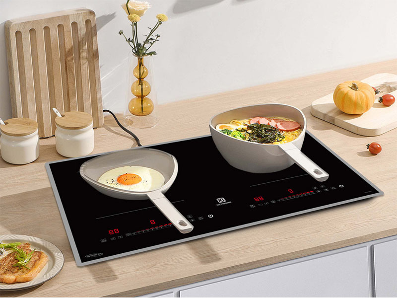 Thiết kế 2 bếp nấu với công suất lên đến 6000W, tiết kiệm thời gian đứng bếp