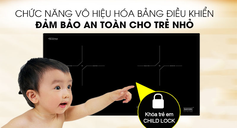 Bếp đôi điện từ Giovani G-19022MSD - Hàng chính hãng