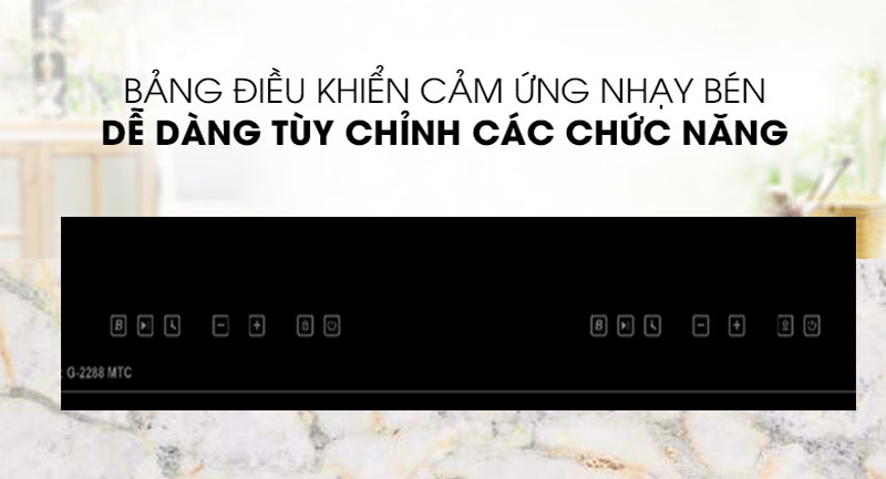 Bếp đôi điện từ Giovani G-2288-MTC - Hàng chính hãng