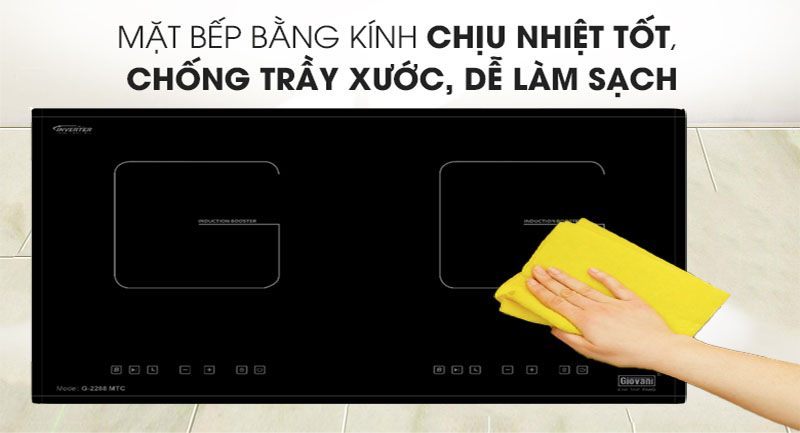 Bếp đôi điện từ Giovani G-2288-MTC - Hàng chính hãng