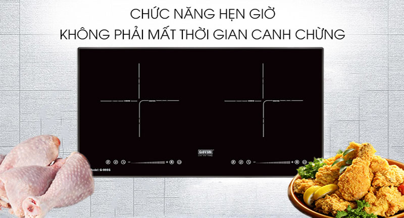Bếp đôi điện từ Giovani G-999S - Hàng chính hãng