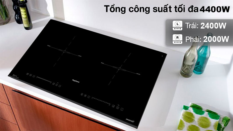 Bếp điện từ đôi Inverter Nagakawa NK2C02M - Hàng chính hãng