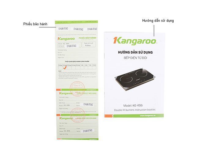 Bếp đôi điện từ Kangaroo KG498i