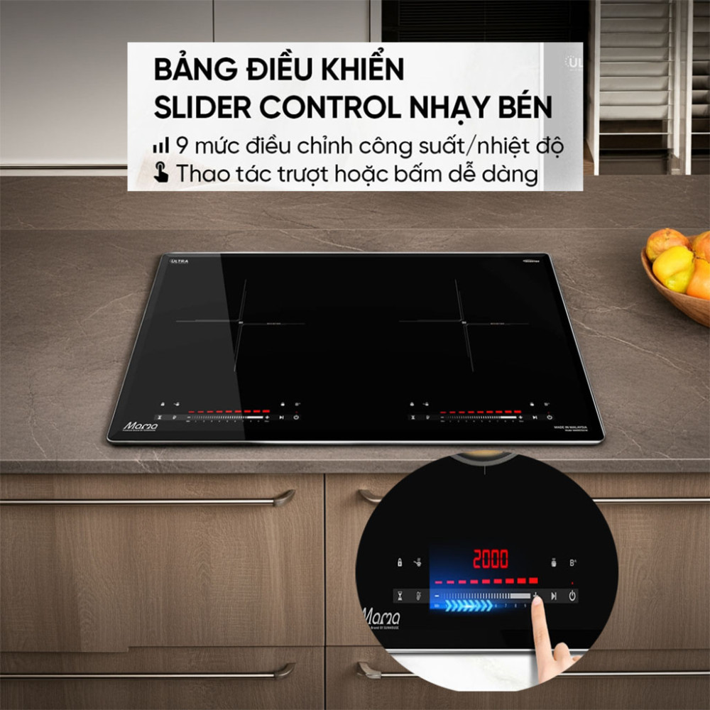 Bếp điện từ đôi Sunhouse Mama MMB82262-M - Hàng chính hãng