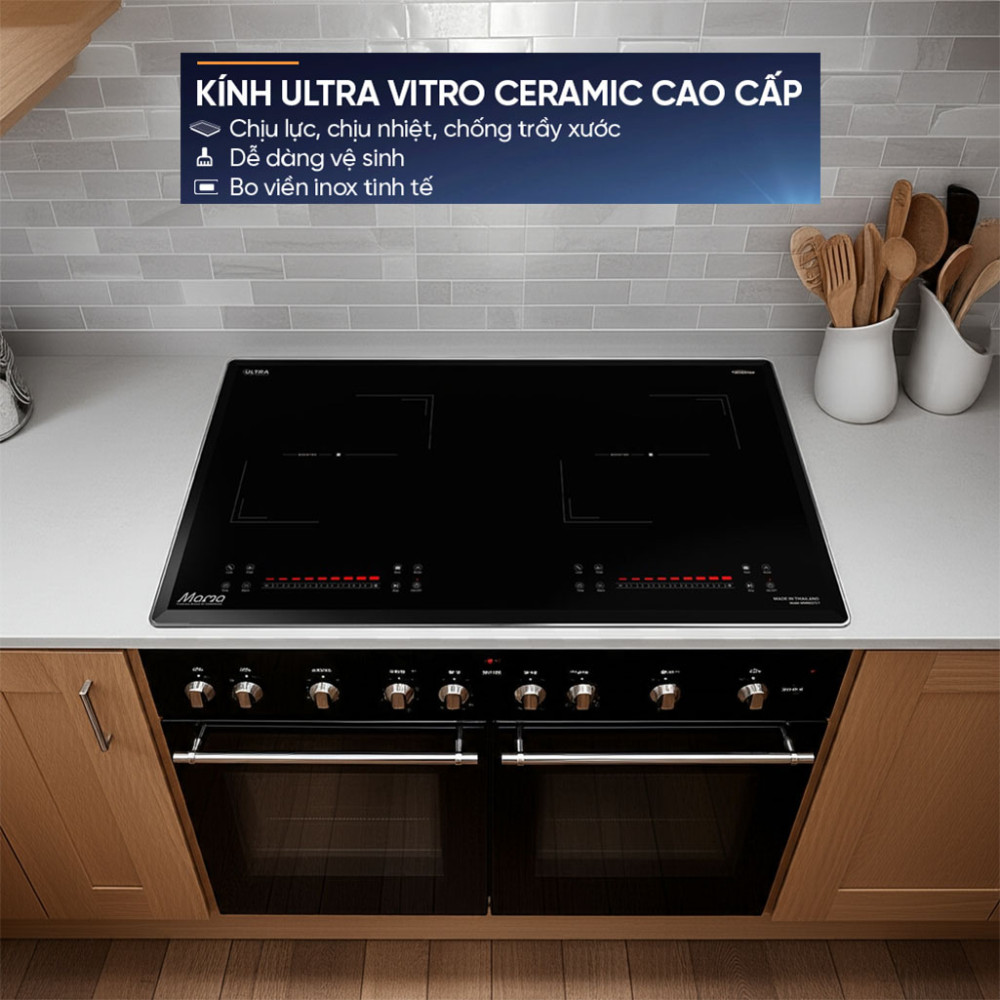 Bếp đôi điện từ Sunhouse Mama MMB82272-T - Hàng chính hãng