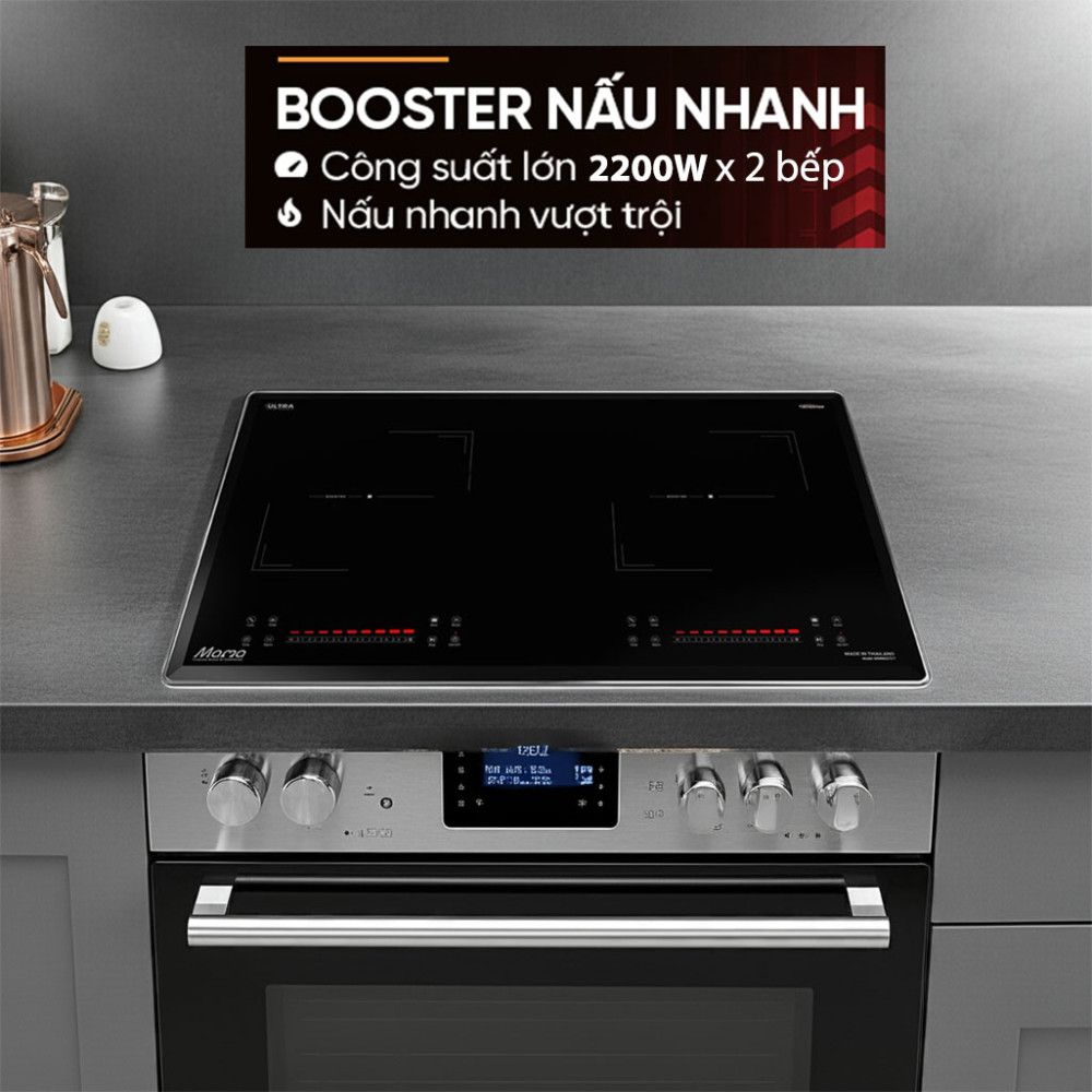 Bếp đôi điện từ Sunhouse Mama MMB82272-T - Hàng chính hãng