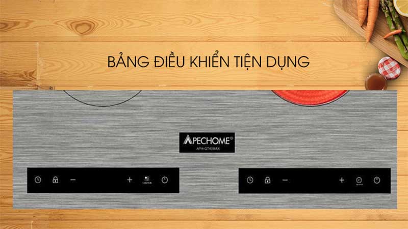 Bếp đôi điện từ hồng ngoại Apechome APH-QT40Max - Hàng chính hãng
