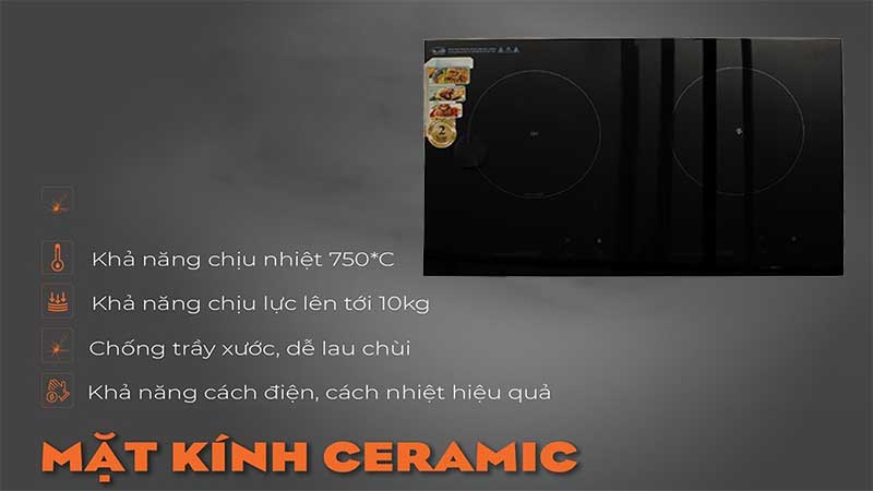 Bếp đôi hồng ngoại điện từ Apechome LC-QT45MAX - Hàng chính hãng